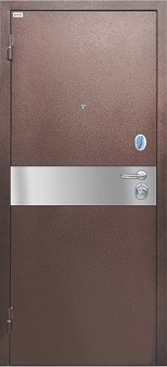 Декоративная накладка "Хром" для входных металлических дверей