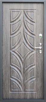 МДФ-панель 3D Д8 на входной металлической двери