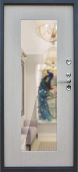 МДФ-панель с зеркалом " 1 " на входной металлической двери