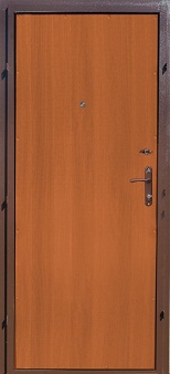 Дверь входная металлическая В-03 с двойным притвором. Вид изнутри.
