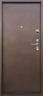 Дверь входная металлическая В-06-А. Вид изнутри.