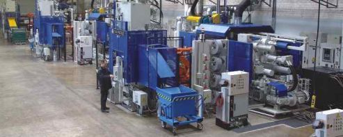 Три автоматизированных технологических комплекса литья под давлением алюминиевых сплавов